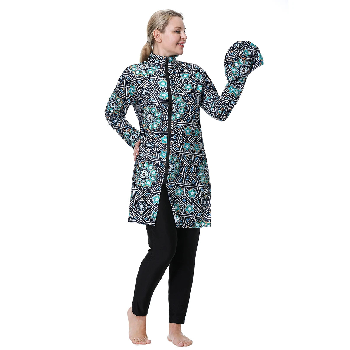 Muslim Women's Full Coverage Burkini Set