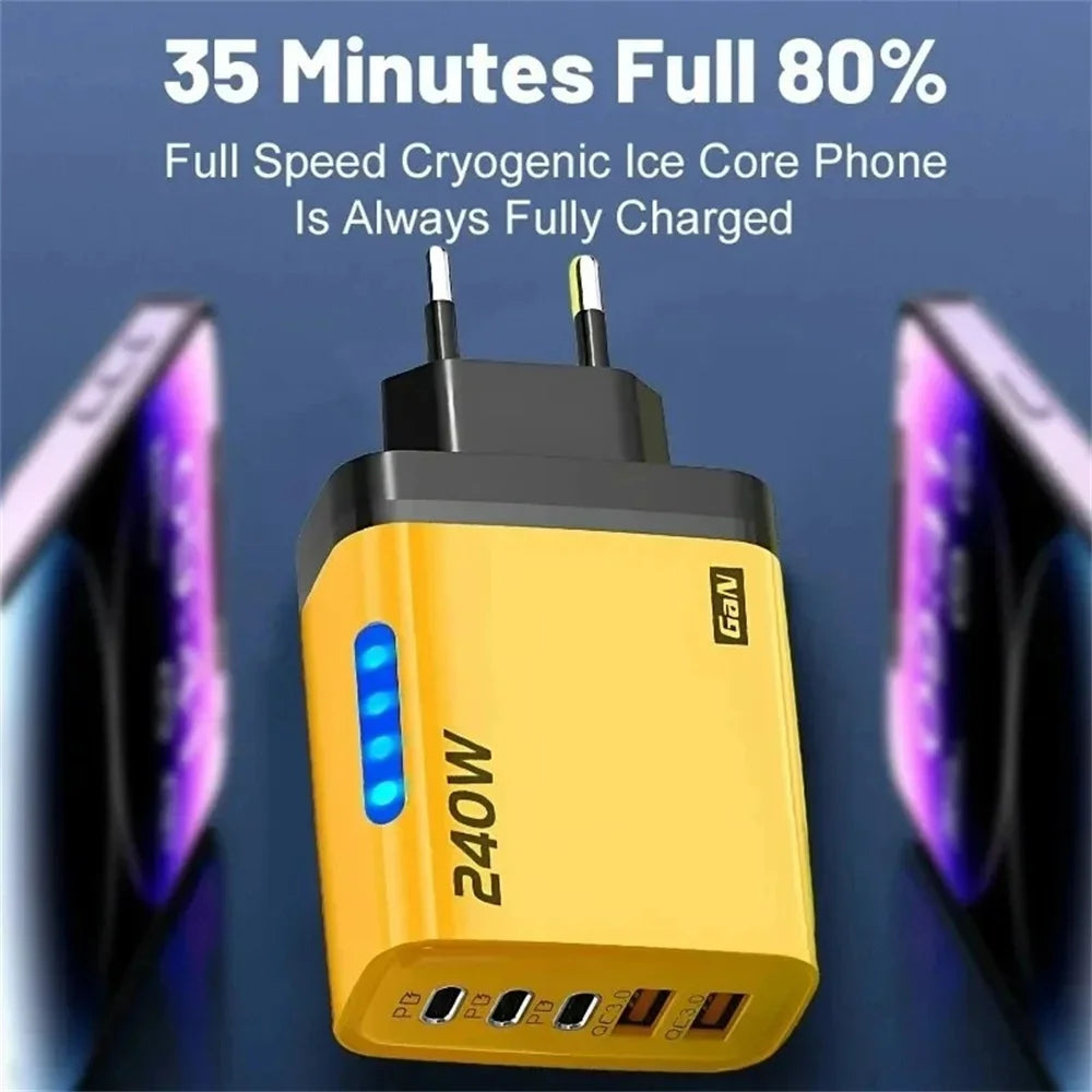 240W GaN 5-in-1 USB-C Fast Charger