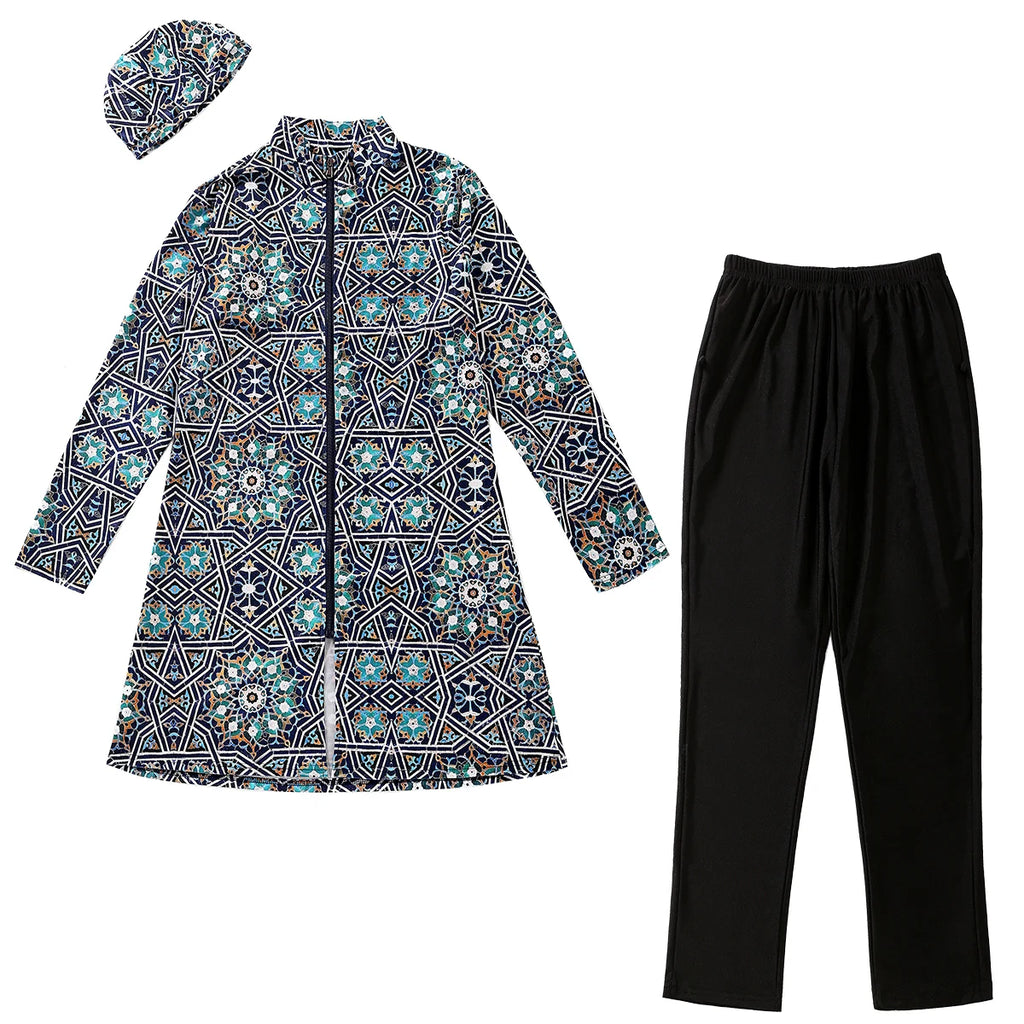 Muslim Women's Full Coverage Burkini Set