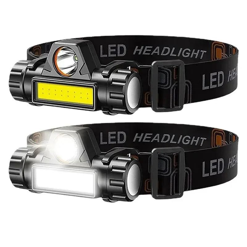 Rechargeable COB LED Waterproof Headlamp