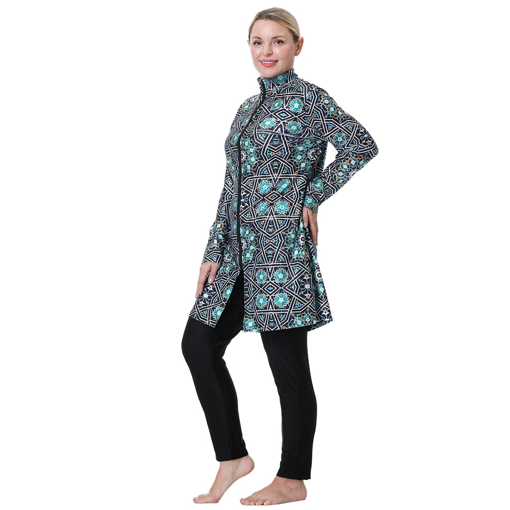 Muslim Women's Full Coverage Burkini Set