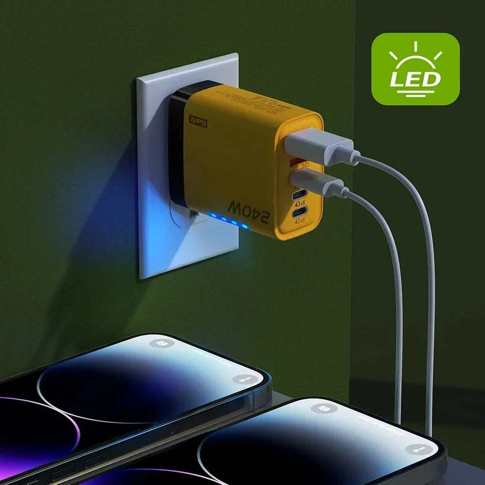240W GaN 5-in-1 USB-C Fast Charger