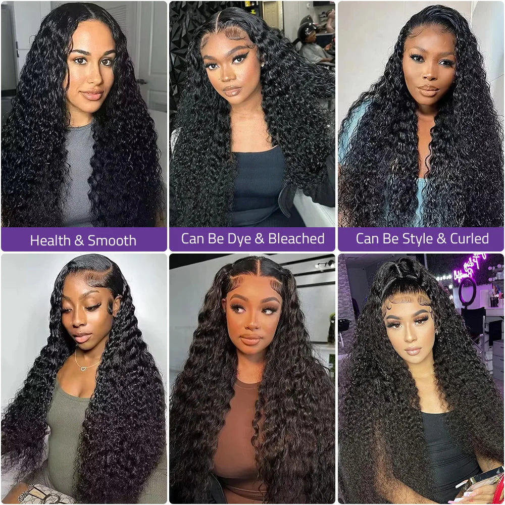 Deep Wave HD Lace Front Wig – Brazilian Human Hair