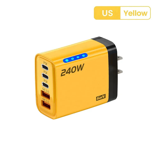 240W GaN 5-in-1 USB-C Fast Charger
